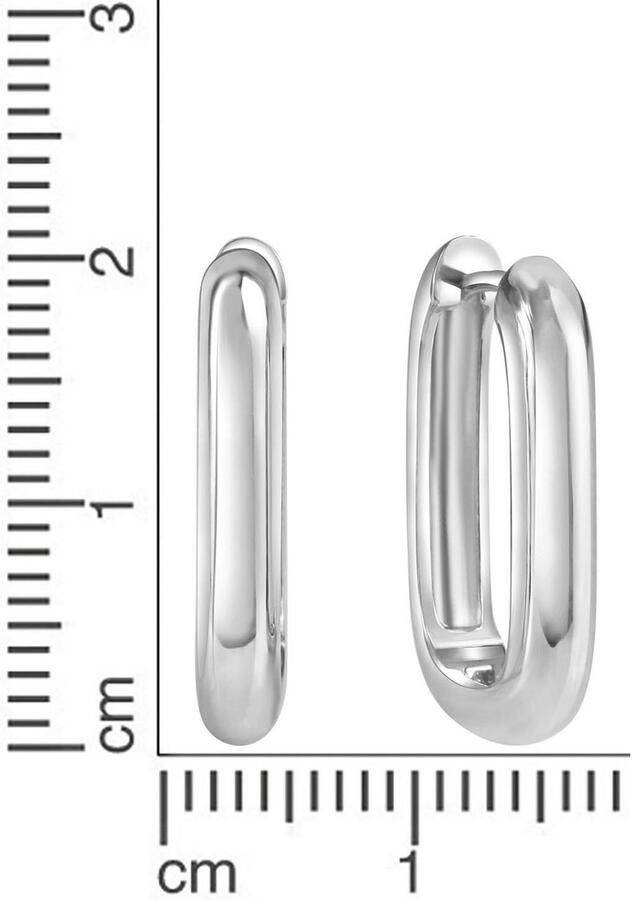 Firetti Oorringen Sieraad Geschenk zilver 925 ovaal met jurk overhemd jeans sportschoenen! gelegenheid verjaardag kerstmis