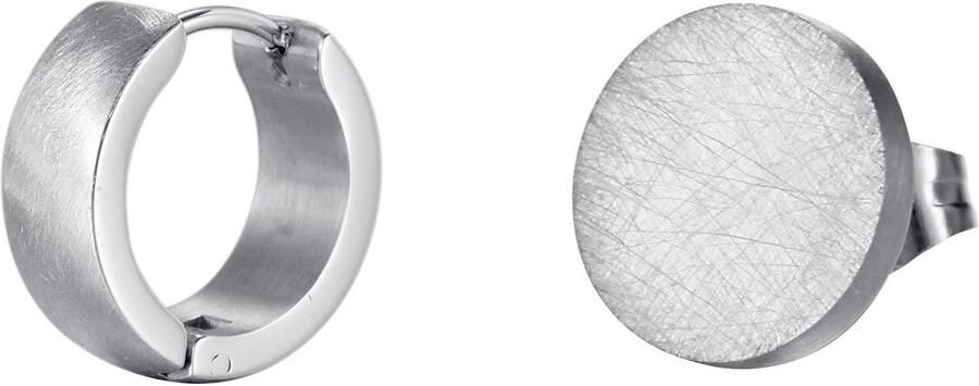 Firetti Oorringenset Multipack sieraden cadeau roestvrijstalen oorbellen oorhangers Ice (set 2-delig) - Foto 3