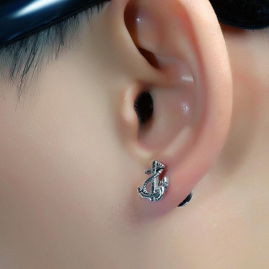 Firetti Oorstekers Sieraad cadeau oorbellen fake plug anker