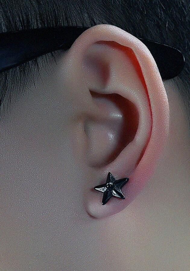 Firetti Oorstekers Sieraad cadeau oorbellen fake plug ster - Foto 2