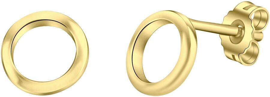 Firetti Oorstekers Sieraad cadeau zilver 925 oorbellen cirkel rond met jurk overhemd jeans sportschoenen! gelegenheid verjaardag kerstmis - Foto 2