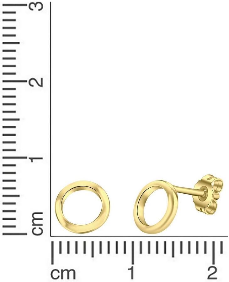 Firetti Oorstekers Sieraad cadeau zilver 925 oorbellen cirkel rond met jurk overhemd jeans sportschoenen! gelegenheid verjaardag kerstmis