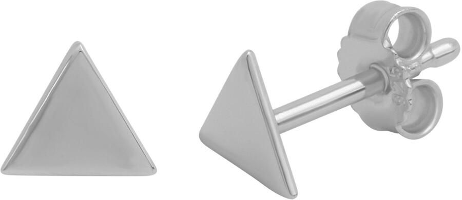Firetti Oorstekers Sieraad cadeau zilver 925 oorbellen driehoek - Foto 2