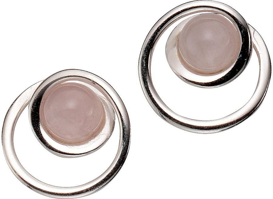 Firetti Oorstekers Sieraad cadeau zilver 925 oorbellen edelsteen kwarts - Foto 2