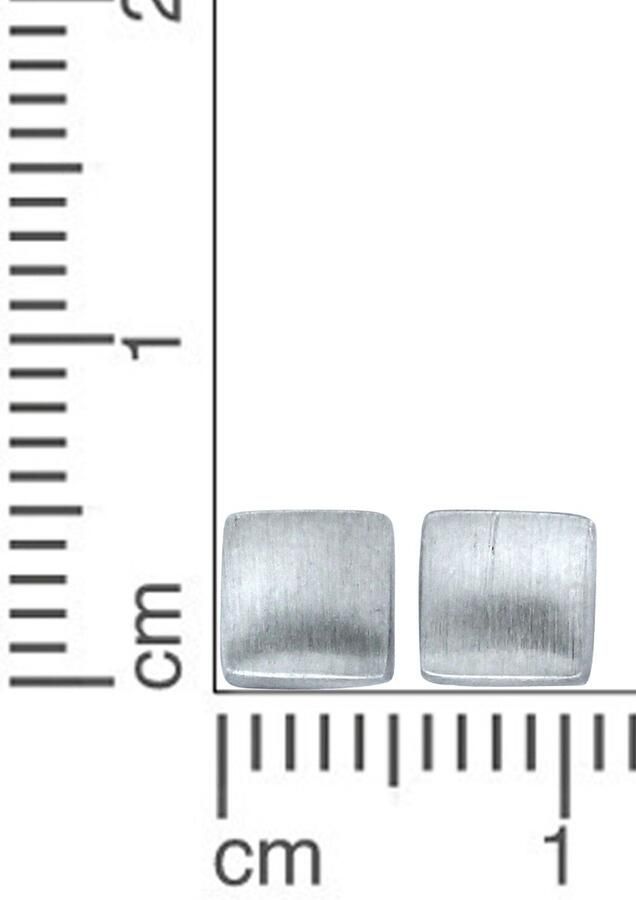 Firetti Oorstekers Sieraad cadeau zilver 925 oorbellen vierkant - Foto 1