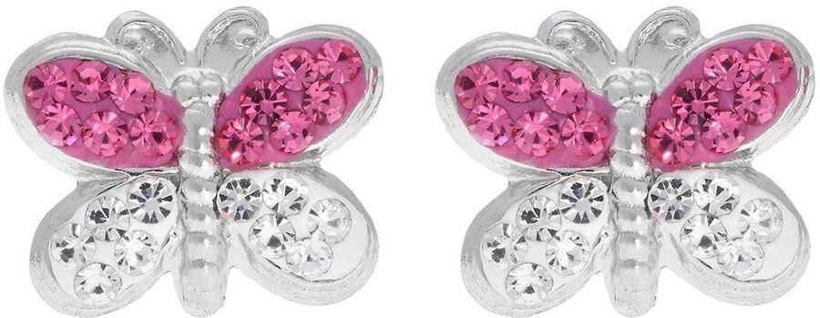 Firetti Oorstekers Sieraad cadeau zilver 925 oorbellen vlinder - Foto 3
