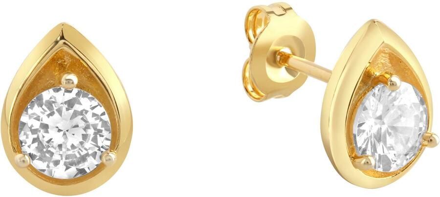 Firetti Oorstekers Sieraad Geschenk zilver 925 Oorsieraden Druppel Solitair - Foto 2