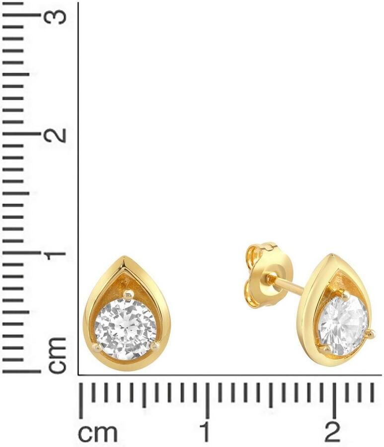 Firetti Oorstekers Sieraad Geschenk zilver 925 Oorsieraden Druppel Solitair