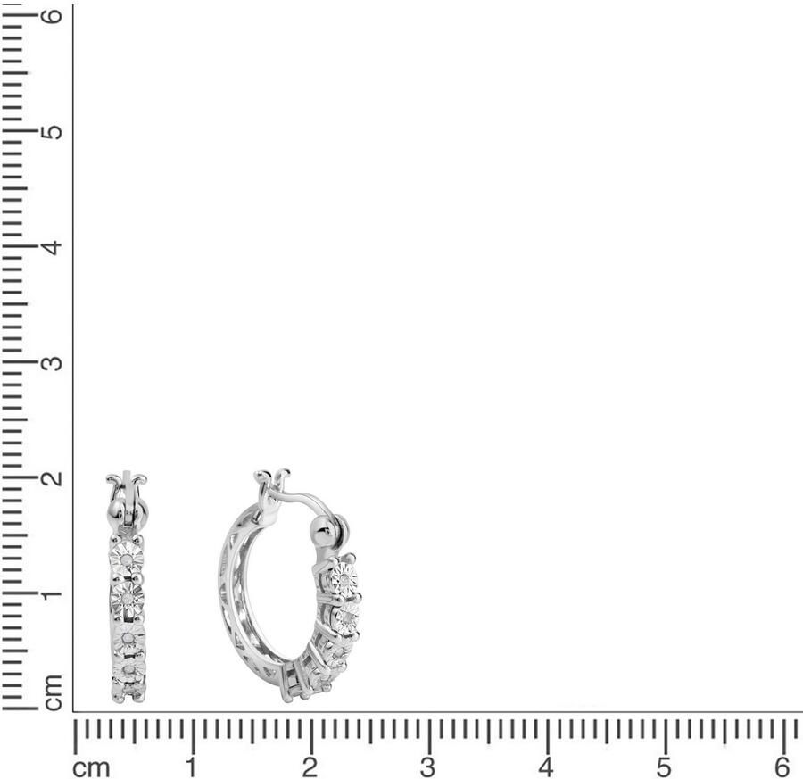 Firetti Paar creolen Sieraad cadeau zilver 925 oorbellen