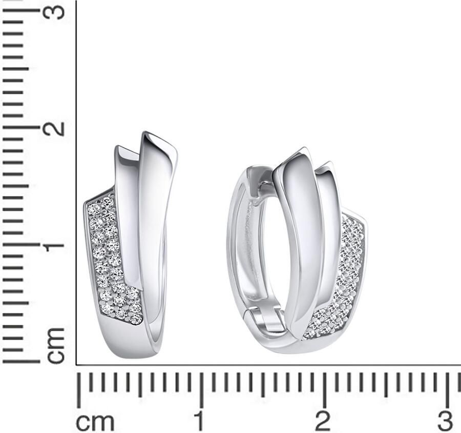 Firetti Paar creolen Sieraad Geschenk Oorbellen zilver 925