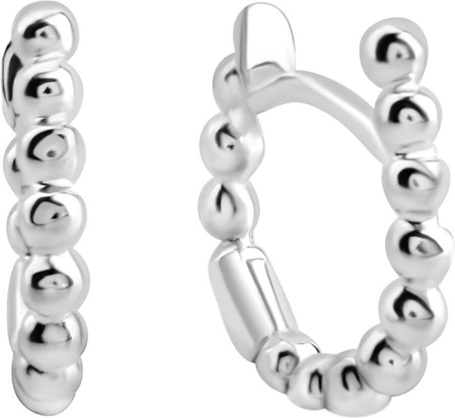 Firetti Paar creolen Sieraad Geschenk zilver 925 Oorsieraden Oorbellen Balletjes - Foto 2