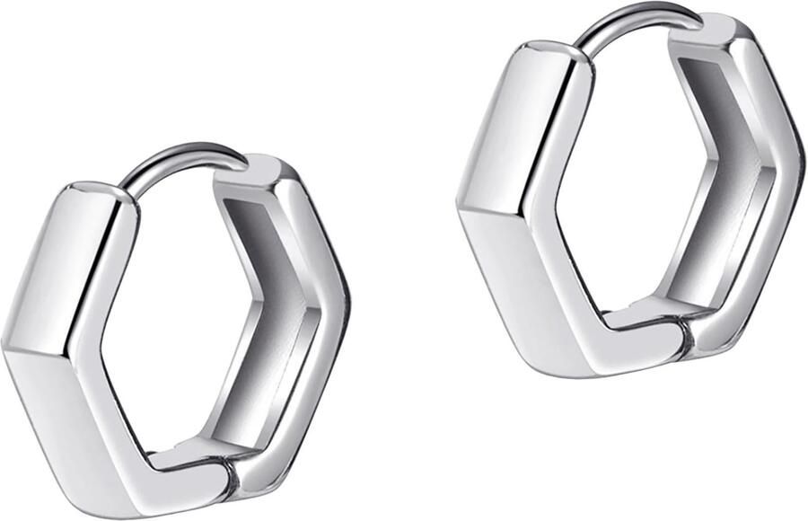 Firetti Paar creolen Sieraden cadeau roestvrijstalen oorjuwelen oorbellen klassiek - Foto 3