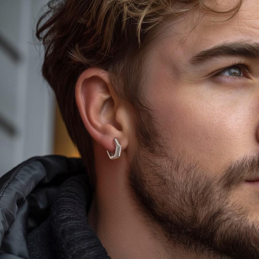 Firetti Paar creolen Sieraden cadeau roestvrijstalen oorjuwelen oorbellen klassiek - Foto 2