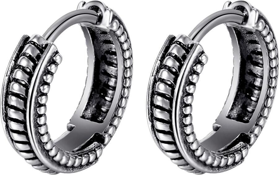 Firetti Paar creolen Sieraden cadeau roestvrijstalen oorjuwelen oorbellen klassiek - Foto 3