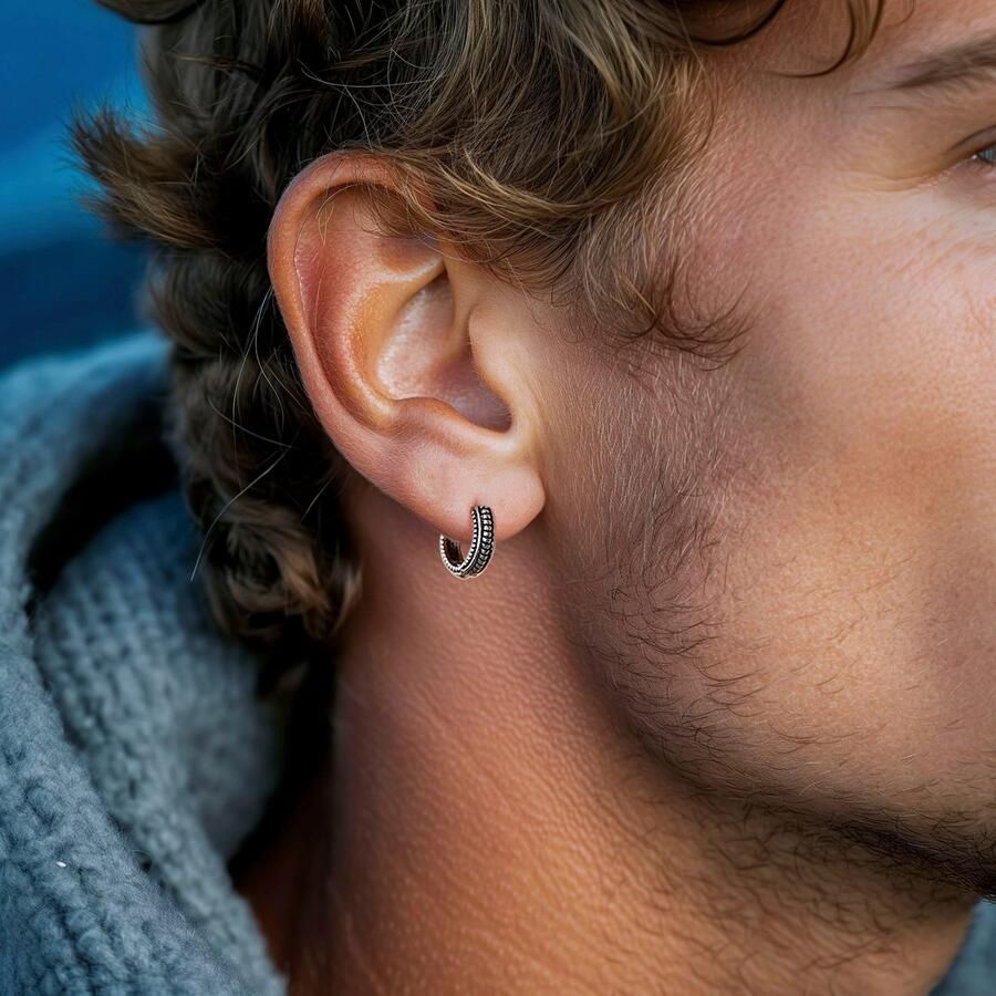 Firetti Paar creolen Sieraden cadeau roestvrijstalen oorjuwelen oorbellen klassiek - Foto 2