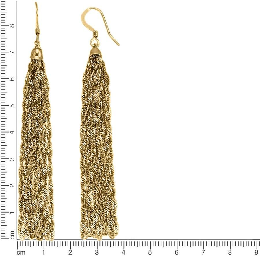 Firetti Paar oorhaken Sieraad Geschenk zilver 925 Oorsieraden Oorbellen Kwast