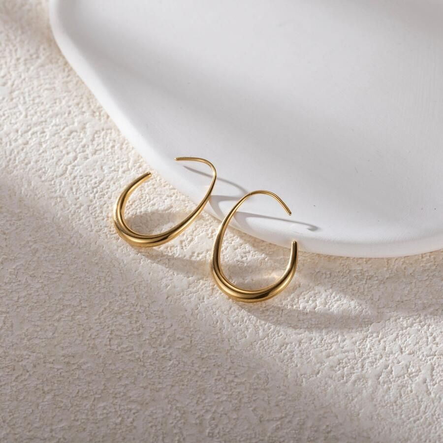 Firetti Paar oorhaken Sieraden cadeau roestvrijstalen oorjuwelen oorbellen klassiek - Foto 2