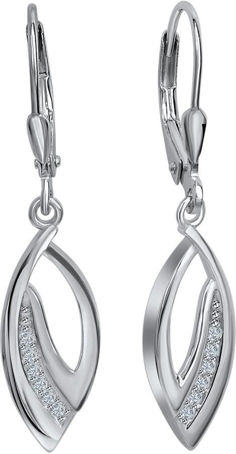 Firetti Paar oorhangers Sieraad cadeau zilver 925 oorbellen patentbeugel druppel - Foto 2