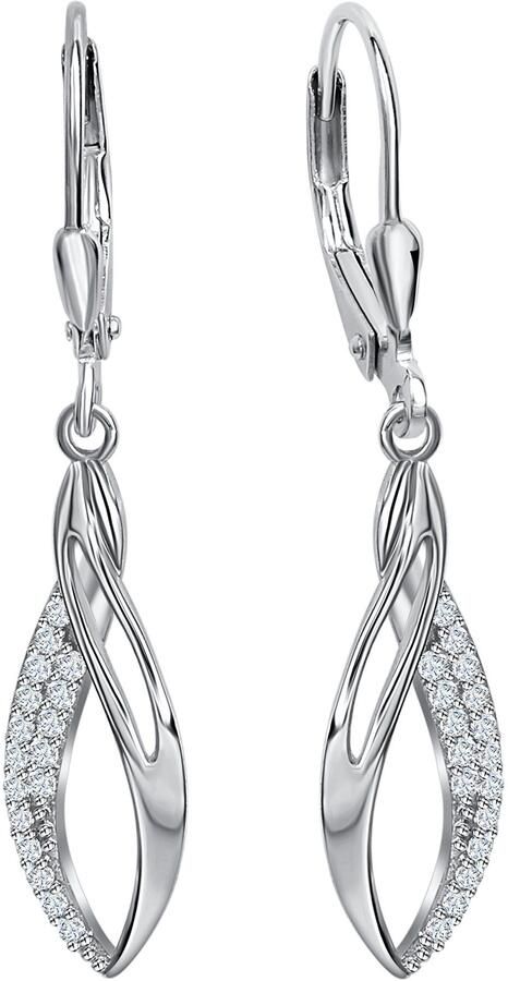 Firetti Paar oorhangers Sieraad cadeau zilver 925 oorbellen patentbeugel druppel - Foto 2