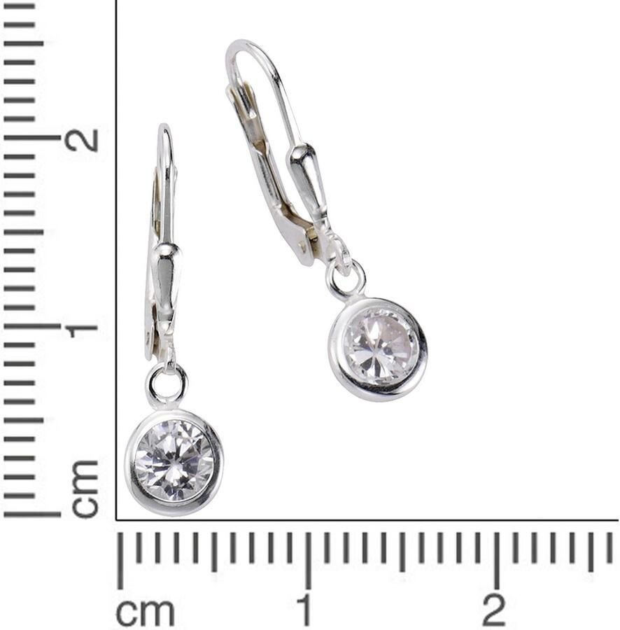 Firetti Paar oorhangers Sieraad Geschenk Oorbellen Solitair zilver 925