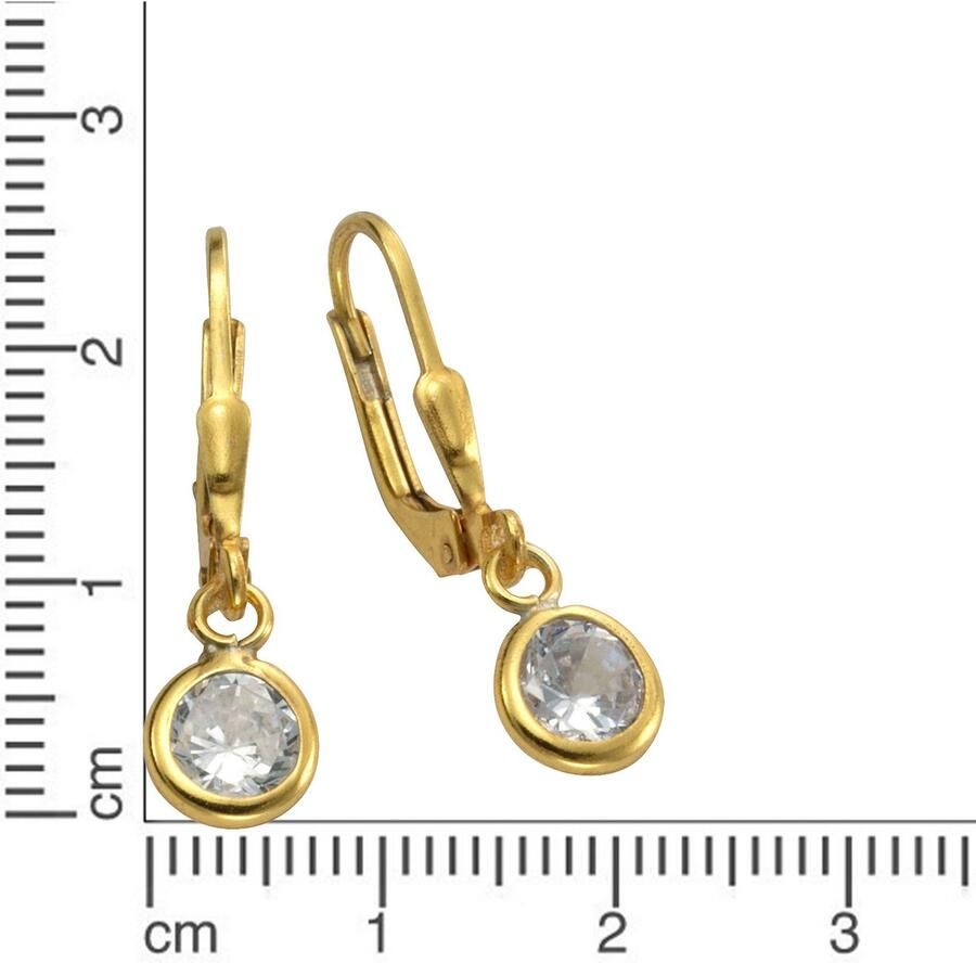 Firetti Paar oorhangers Sieraad Geschenk Oorbellen Solitair zilver 925