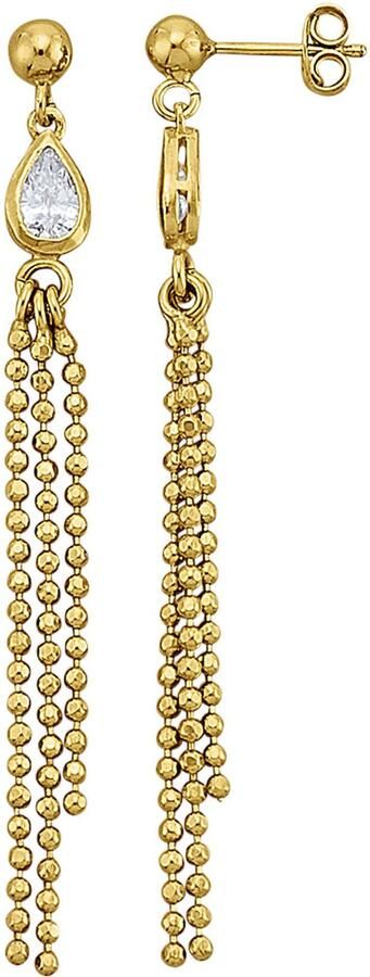 Firetti Paar oorhangers Sieraad Geschenk zilver 925 Oorsieraden Oorbellen Druppel Kralenketting - Foto 2