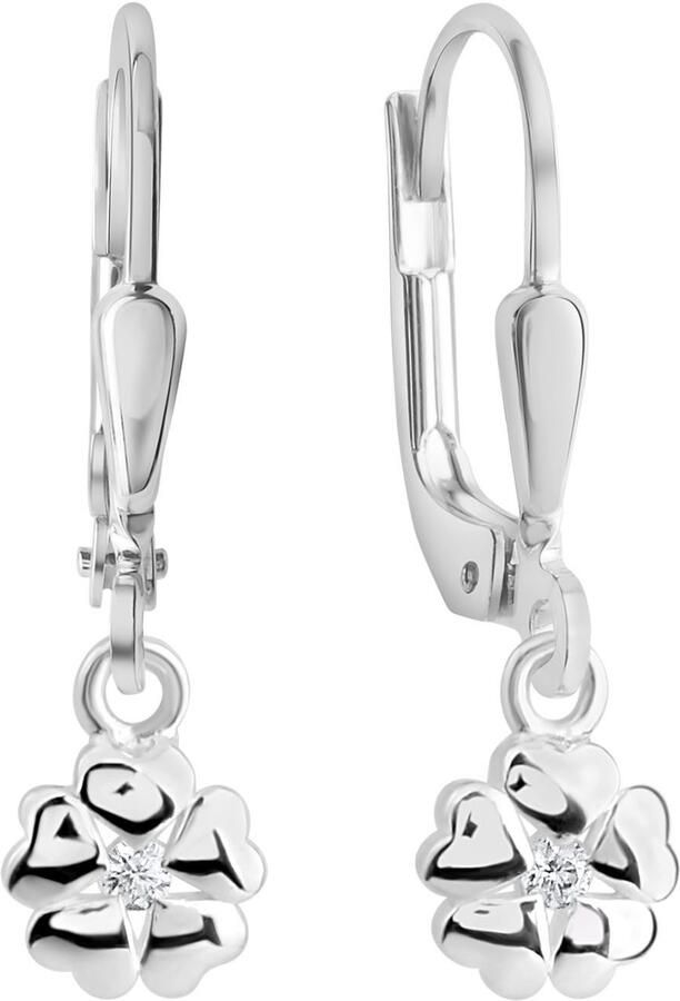 Firetti Paar oorhangers Sieraad Geschenk zilver 925 Oorsieraden Oorbellen Hartjes - Foto 2