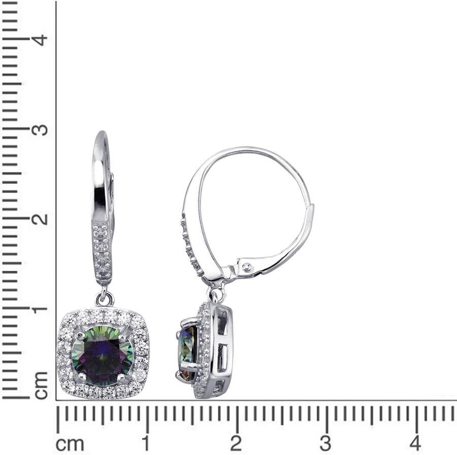 Firetti Paar oorhangers Sieraad Geschenk zilver 925 Oorsieraden Oorbellen Kussenvorm