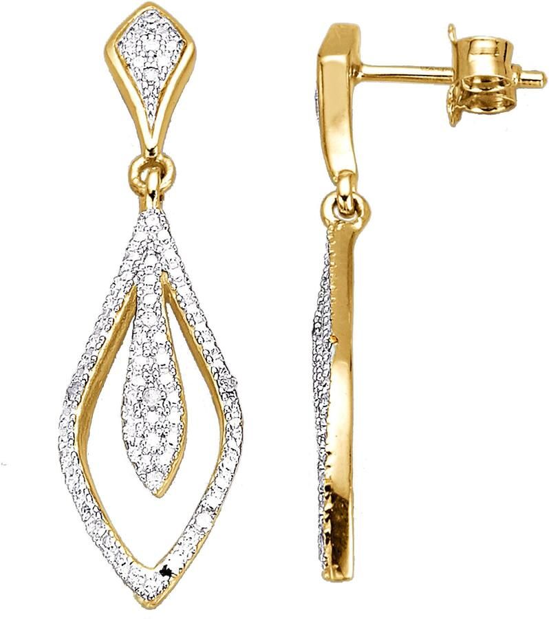 Firetti Paar oorhangers Sieraad Geschenk zilver 925 Oorsieraden Oorbellen Statement Navette - Foto 2