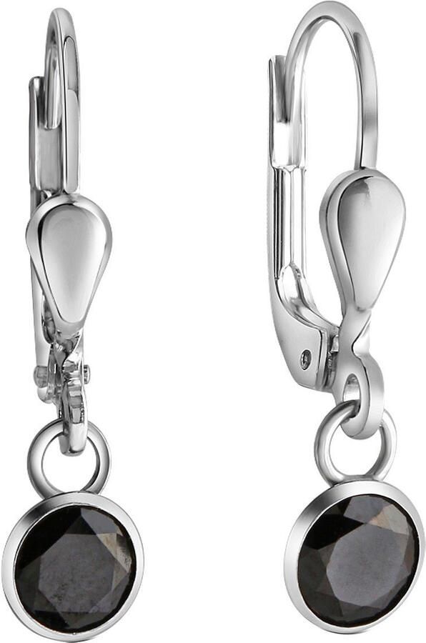 Firetti Paar oorhangers Sieraad Geschenk zilver 925 Oorsieraden Patentsluiting Solitair Glitter - Foto 2