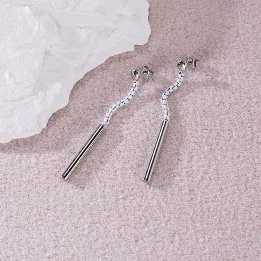 Firetti Paar oorstekers Sieraad cadeau roestvrij staal oorbellen Venetiaanse ketting kleur