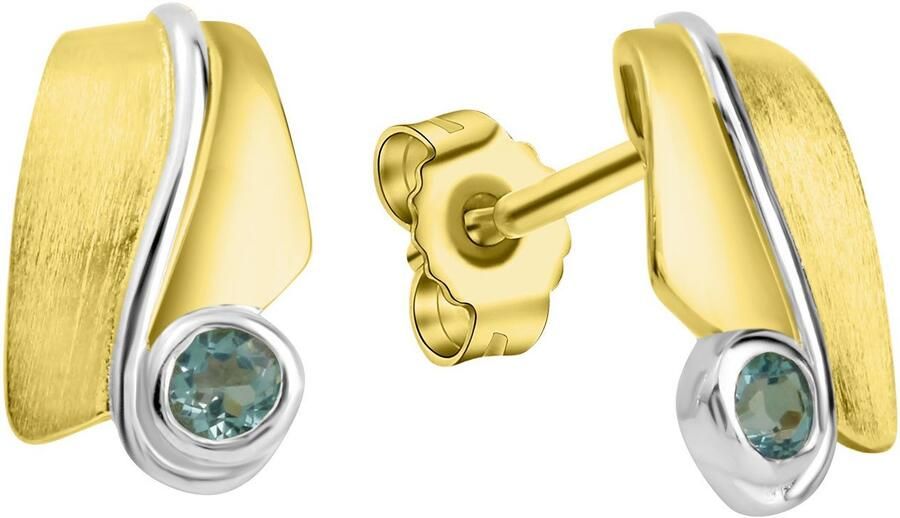 Firetti Paar oorstekers Sieraad cadeau zilver 925 oorbellen bicolor - Foto 2