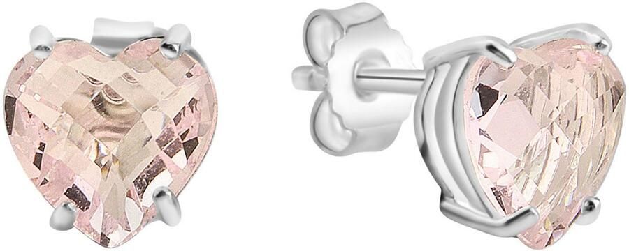 Firetti Paar oorstekers Sieraad cadeau zilver 925 oorbellen hart - Foto 2