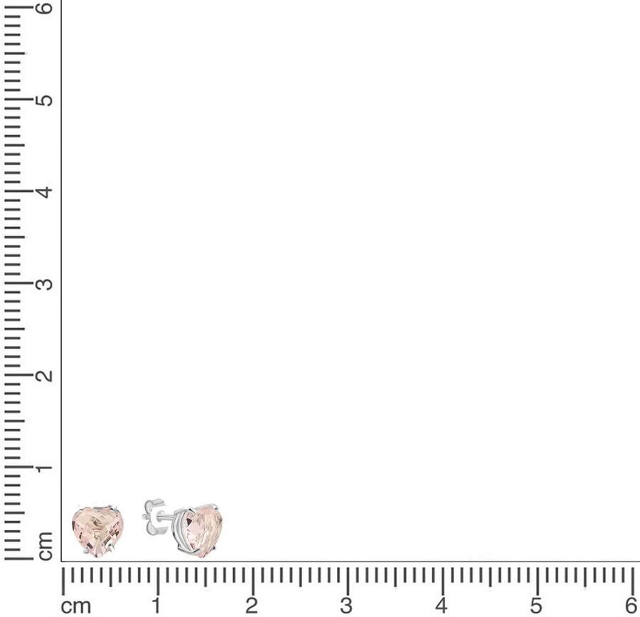 Firetti Paar oorstekers Sieraad cadeau zilver 925 oorbellen hart
