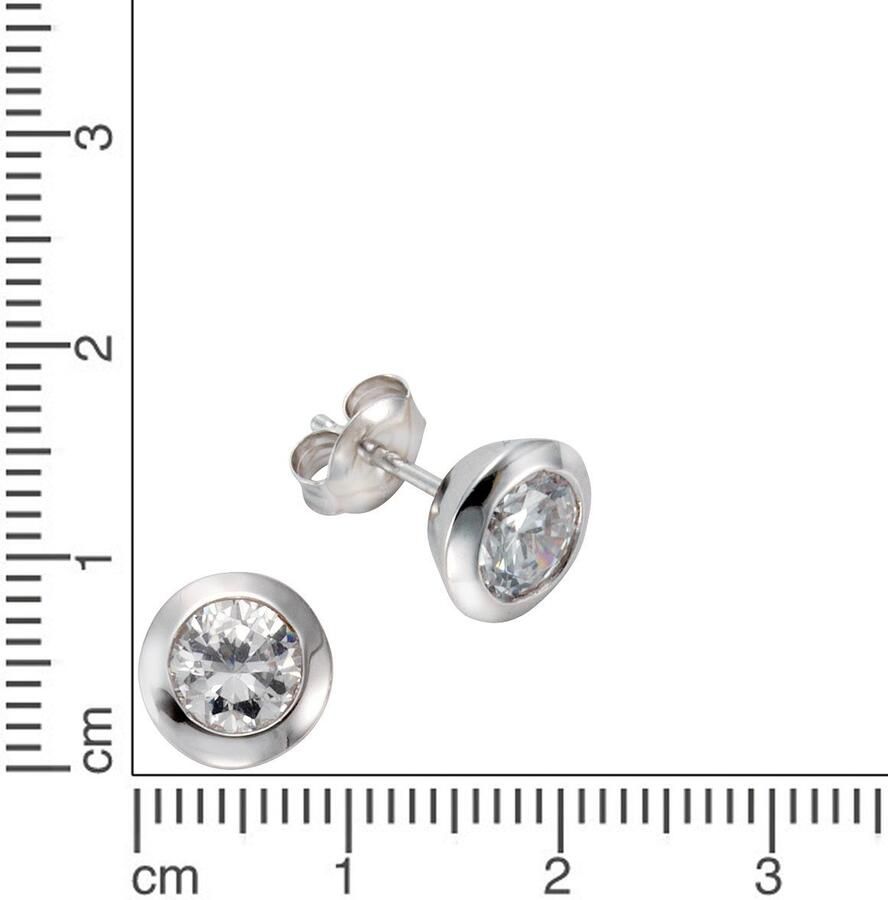 Firetti Paar oorstekers Sieraad Geschenk Oorbellen Solitair zilver 925