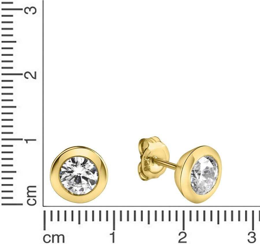 Firetti Paar oorstekers Sieraad Geschenk Oorbellen Solitair zilver 925