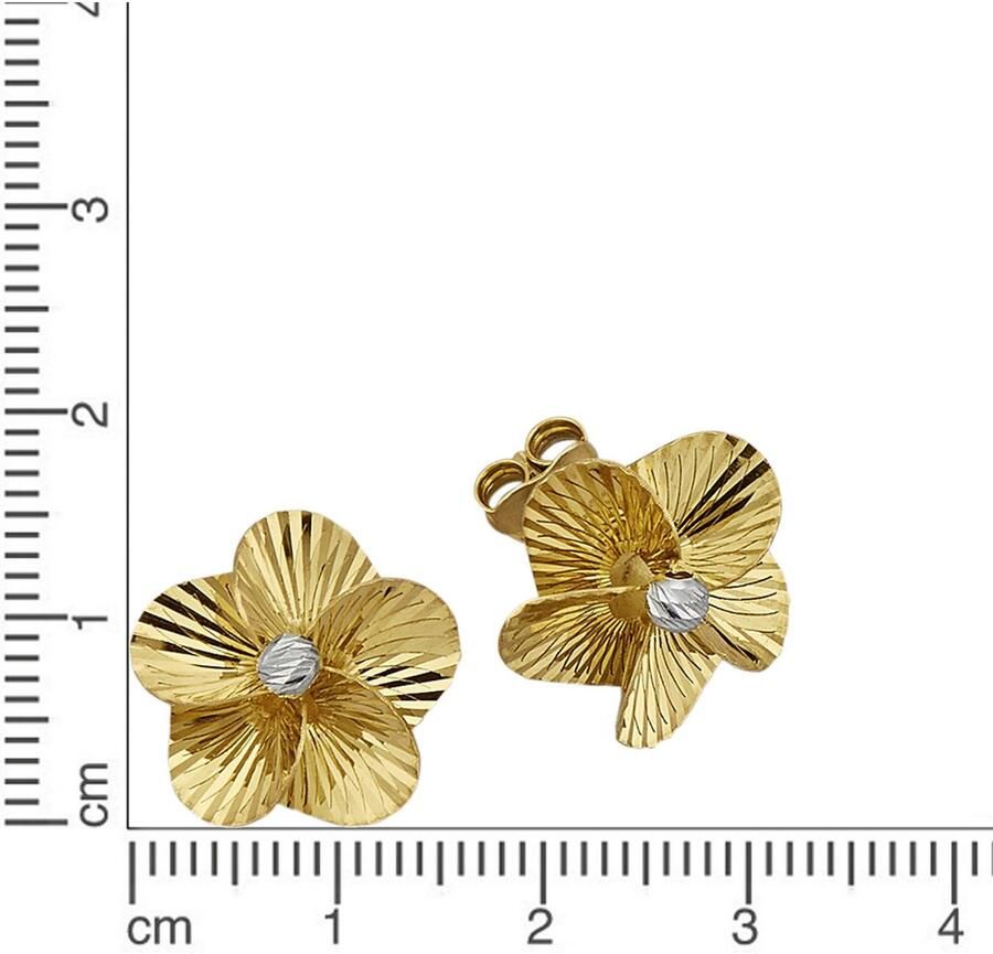 Firetti Paar oorstekers Sieraad Geschenk zilver 925 Oorsieraden Oorbellen Bloem