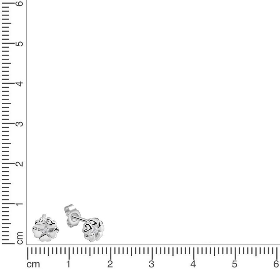 Firetti Paar oorstekers Sieraad Geschenk zilver 925 Oorsieraden Oorbellen Hartjes