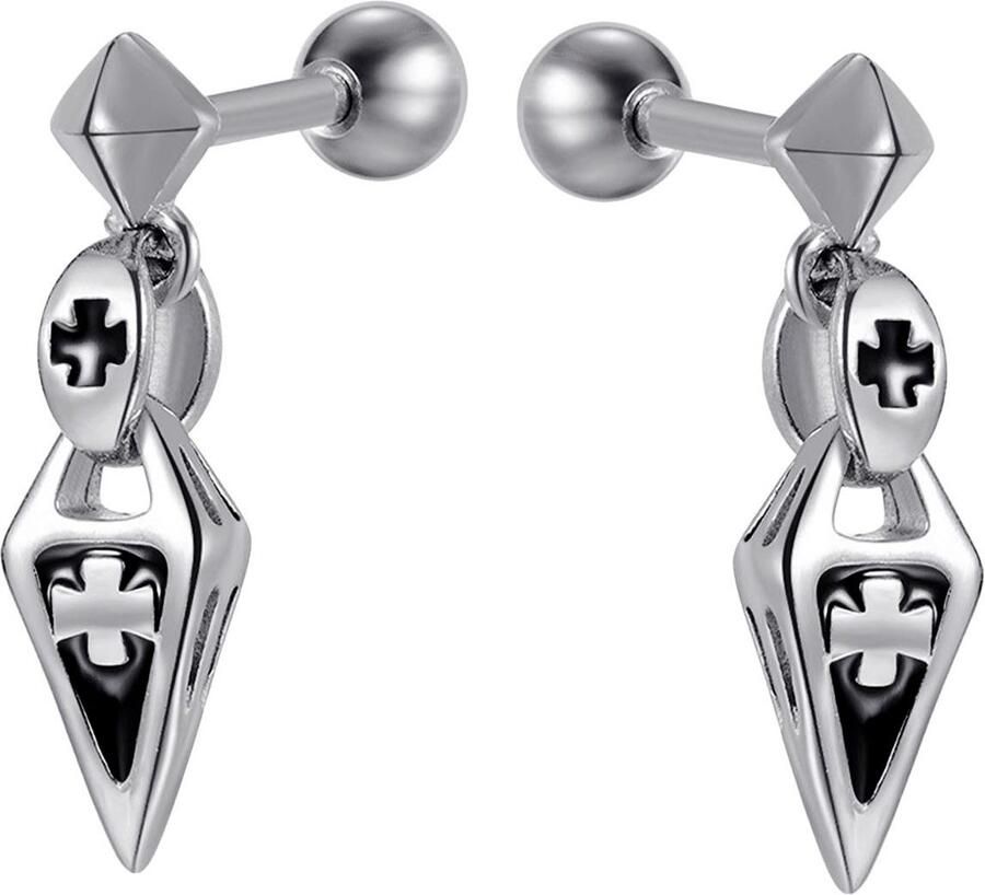 Firetti Paar oorstekers Sieraden cadeau roestvrijstalen oorjuwelen oorbellen klassiek - Foto 3