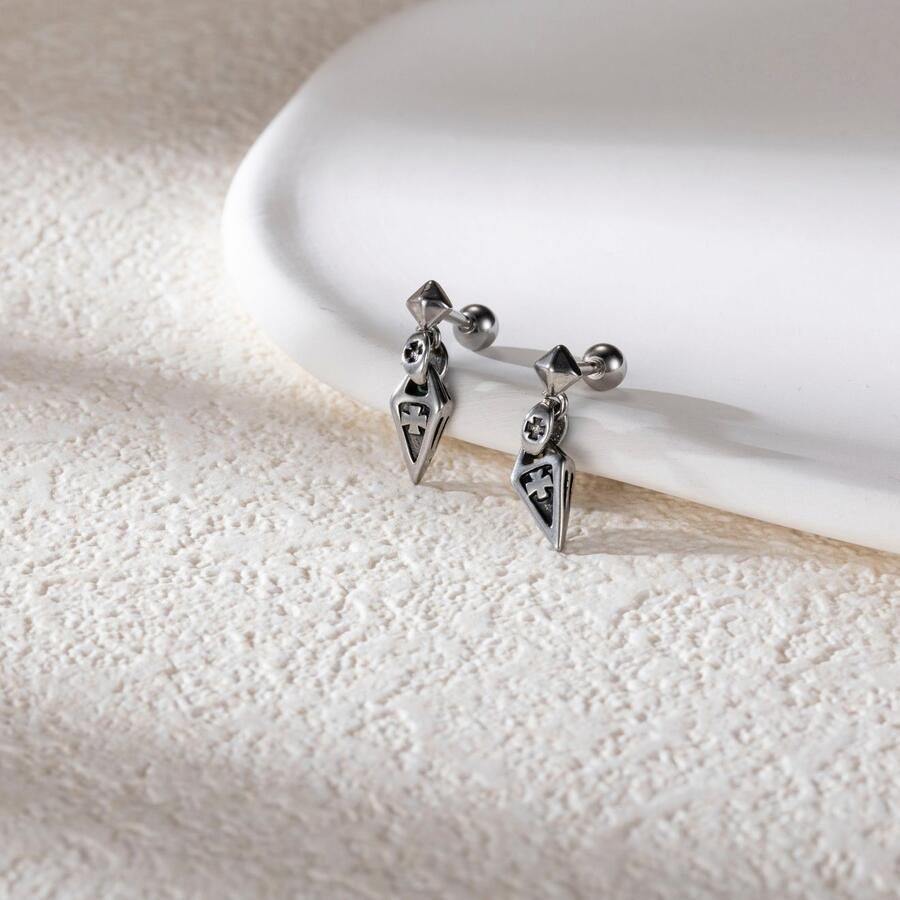 Firetti Paar oorstekers Sieraden cadeau roestvrijstalen oorjuwelen oorbellen klassiek - Foto 2