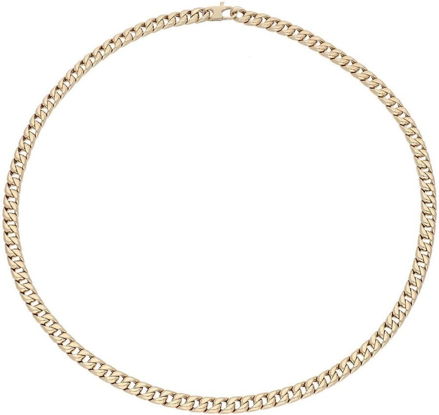 Firetti Pantserketting Sieraad cadeau goud 585 halsketting 6 mm breed