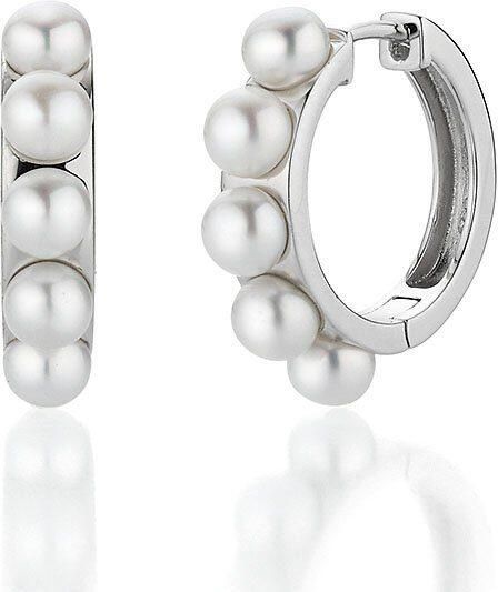 Firetti Pareloorringen Sieraad cadeau oorbellen creolen parel Made in Germany met zoetwater-cultivéparel