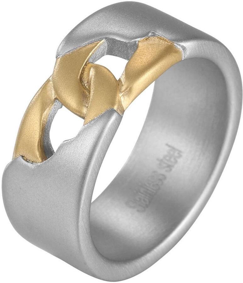 Firetti Ring Sieraad cadeau roestvrij staal ring schakelketting vintage - Foto 3