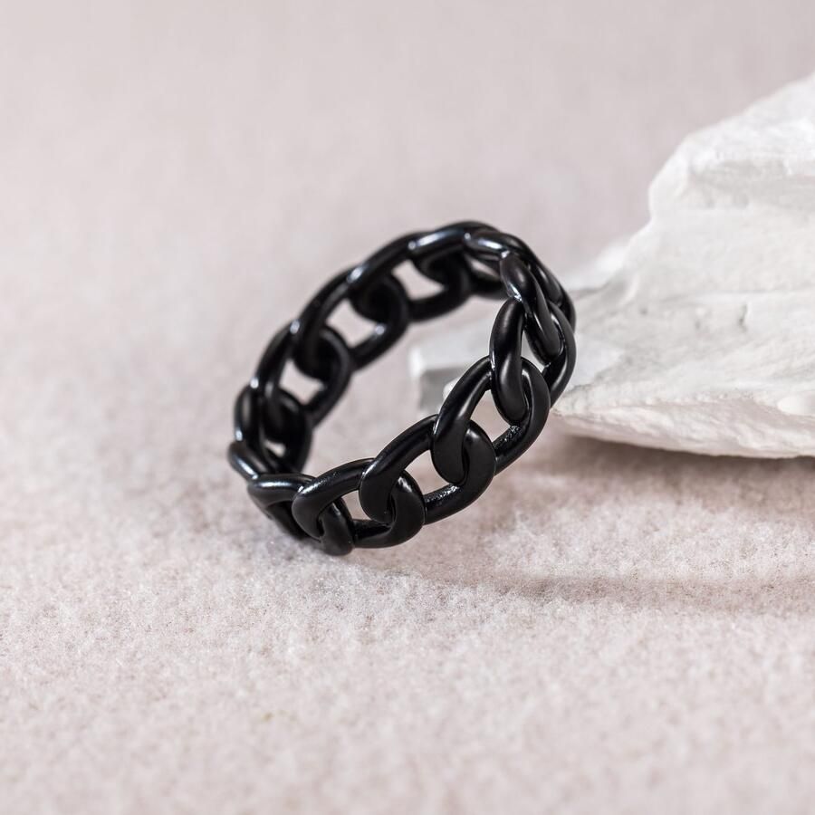 Firetti Ring Sieraad cadeau roestvrij staal ring sring herenring schakelketting kleur