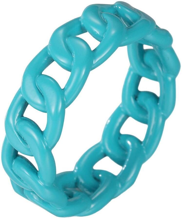 Firetti Ring Sieraad cadeau roestvrij staal ring sring herenring schakelketting kleur - Foto 3