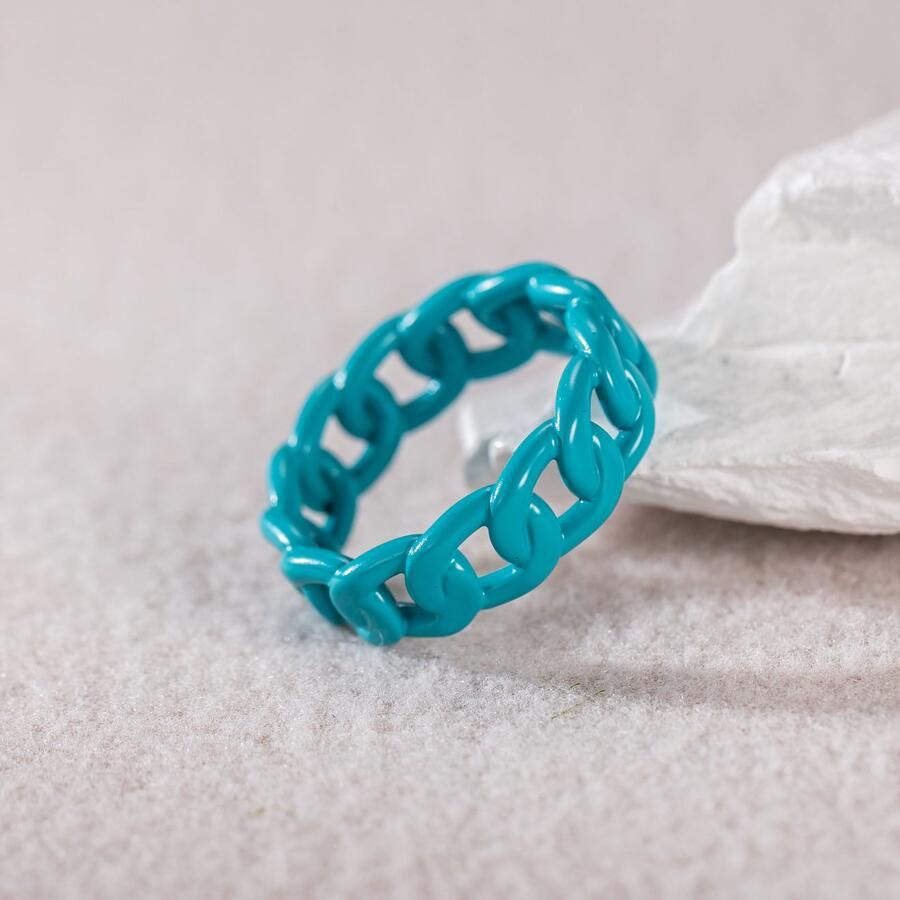 Firetti Ring Sieraad cadeau roestvrij staal ring sring herenring schakelketting kleur