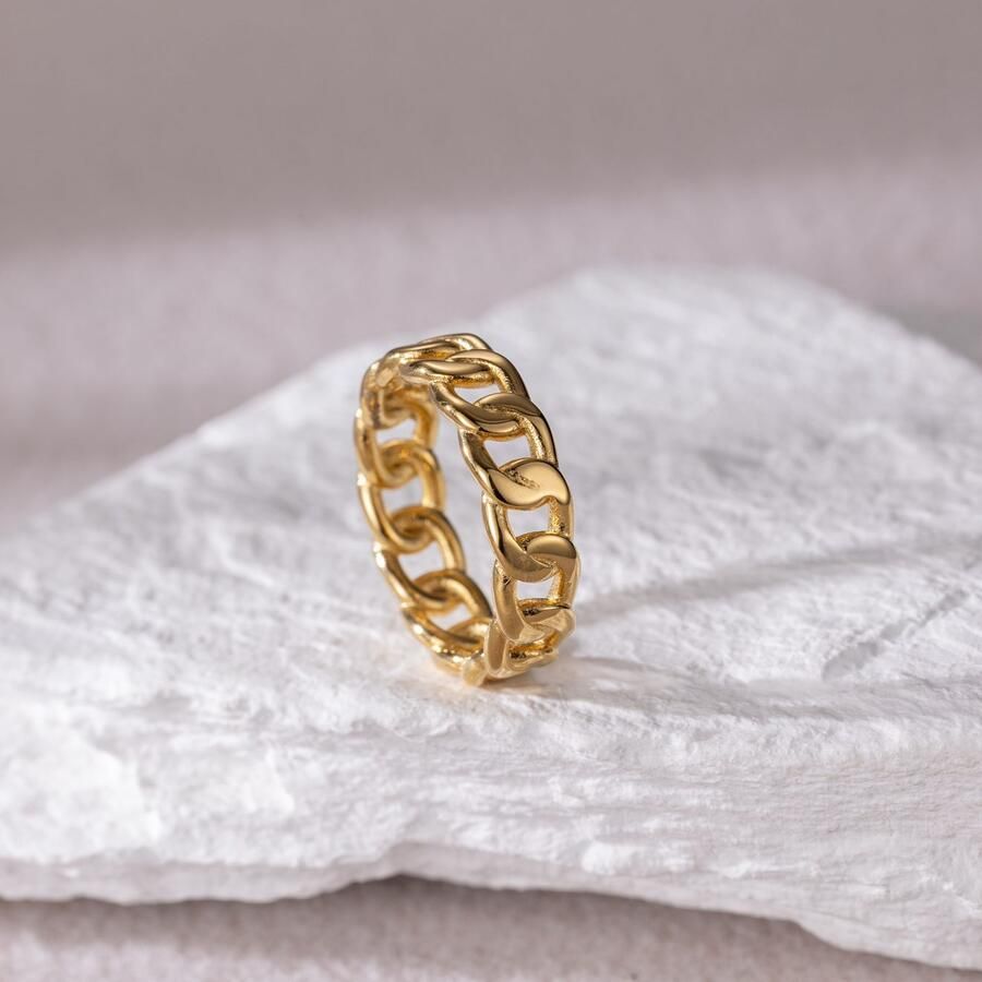 Firetti Ring Sieraad cadeau roestvrij staal ring sring herenring schakelketting kleur