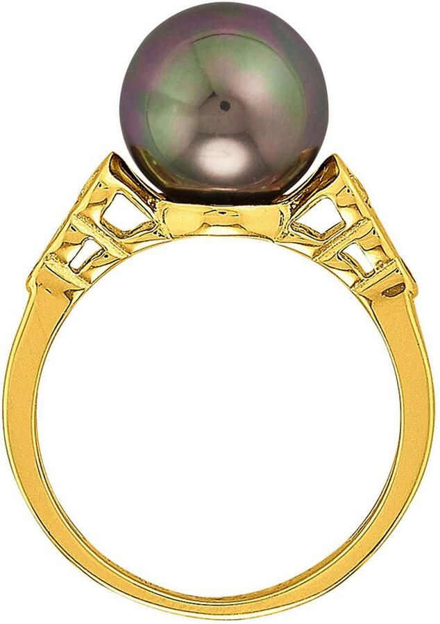 Firetti Ring Sieraad cadeau zilver 925 damesring ring met zirkonia (synth.) met schelp kernparel - Foto 2