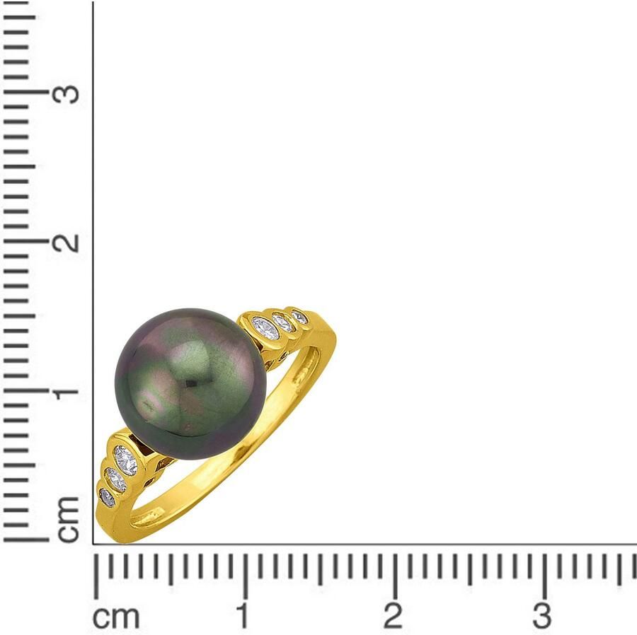 Firetti Ring Sieraad cadeau zilver 925 damesring ring met zirkonia (synth.) met schelp kernparel