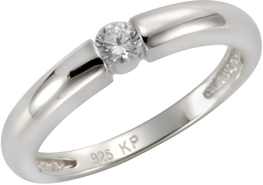 Firetti Ring Sieraad cadeau zilver 925 damesring verlovingsring solitair - Foto 2